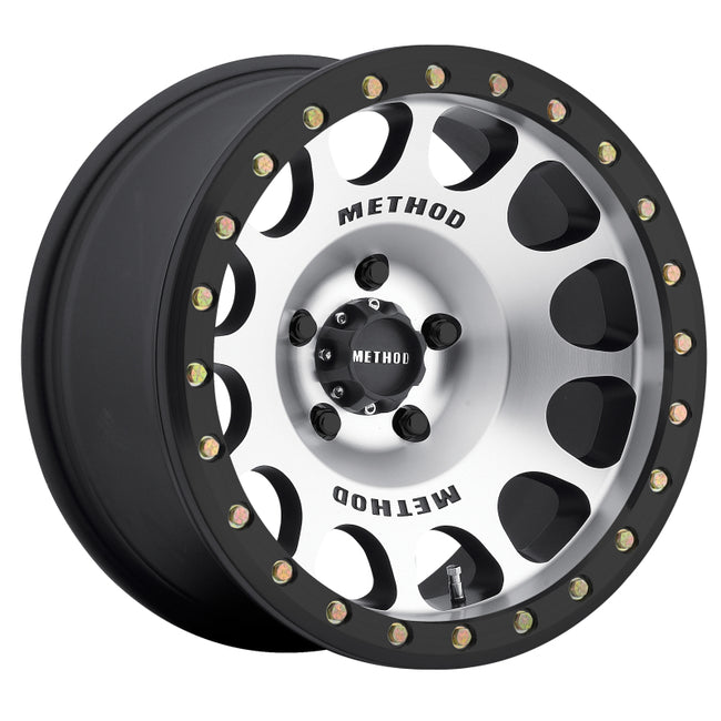 Method MR105 Beadlock 17x9 -38mm Offset 6x5.5 108mm CB Machined w Matte Black Ring Wheel