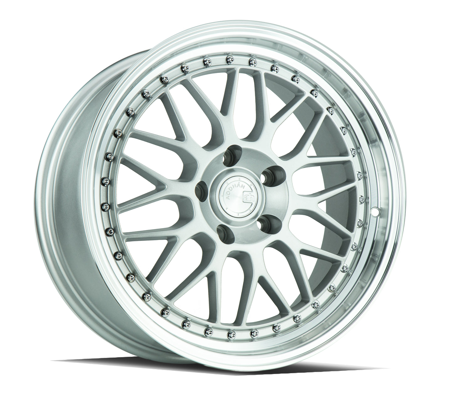 Aodhan Wheels AH02 Silver w/ Machined Lip 18x8.5 5x120 | +35 | 72.6