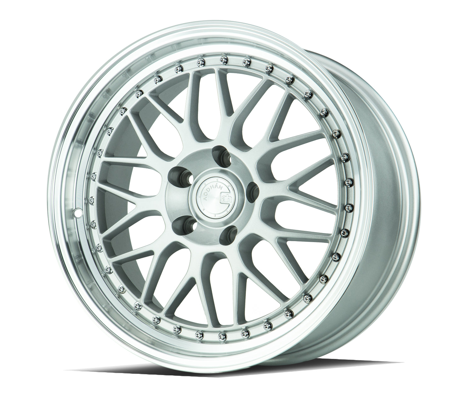 Aodhan Wheels AH02 Silver w/ Machined Lip 18x8.5 5x120 | +35 | 72.6