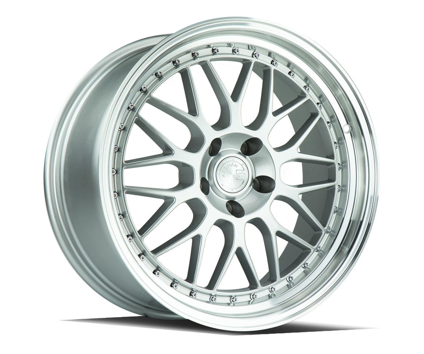 Aodhan Wheels AH02 Silver w/ Machined Lip 18x9.5 5x100 | +35 | 73.1