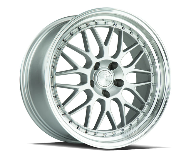 Aodhan Wheels AH02 Silver w/ Machined Lip 18x9.5 5x120 | +35 | 72.6