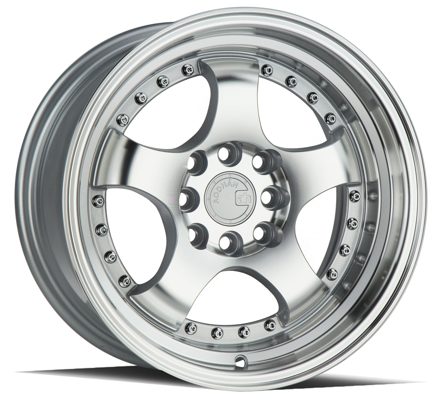 Aodhan Wheels AH03 Silver Machined Face 15x8 4x100/114.3 | +20 | 73.1