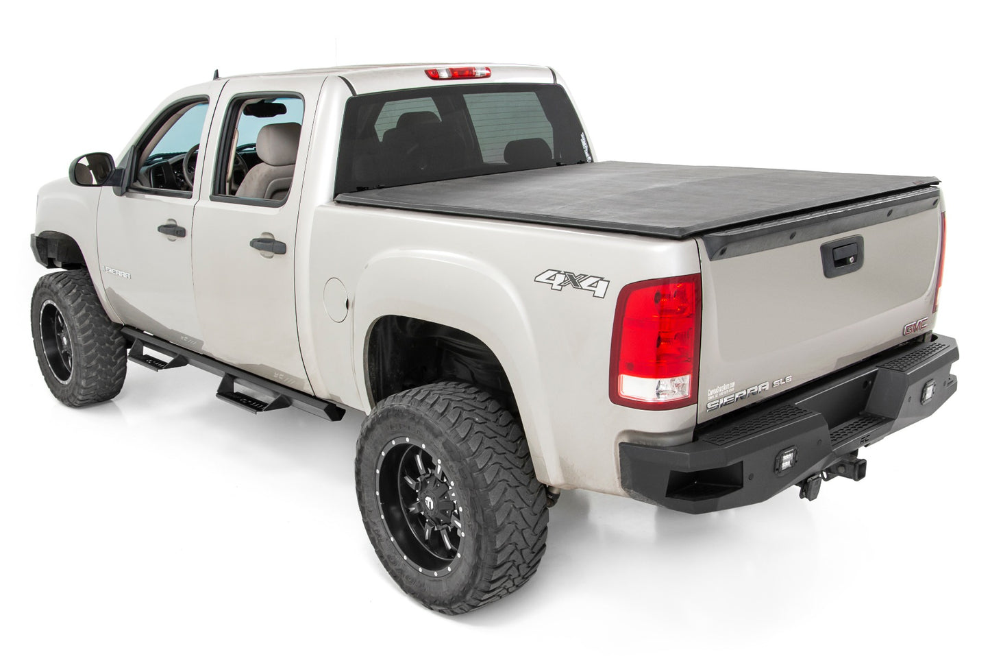 Rough Country Silverado Drop Steps AL2 For 07-18 Silverado 1500/2500HD/3500 HD/19 Classic Crew Cab Gas Models