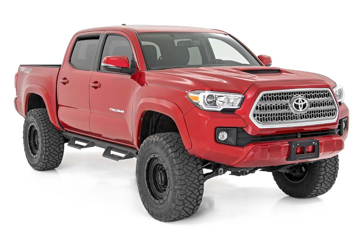 Rough Country Tacoma Drop Steps AL2 For 05-Pres Tacoma Double Cab