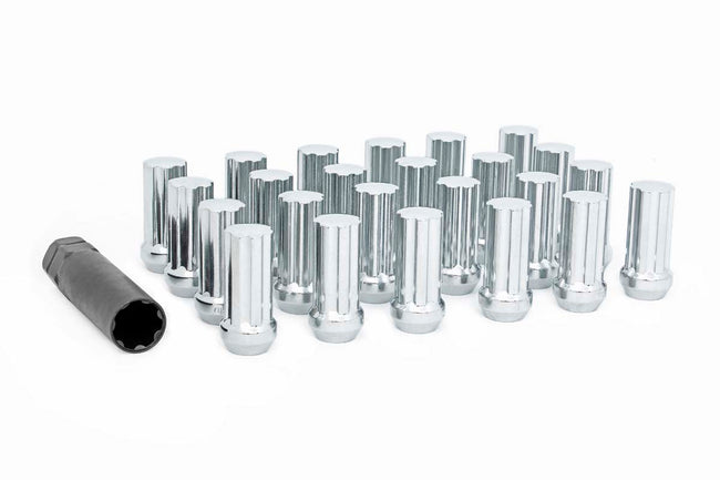 Rough Country M14x2.0 Wheel Installation Kit w/Lug Nuts and Socket Key Chrome 24-Count