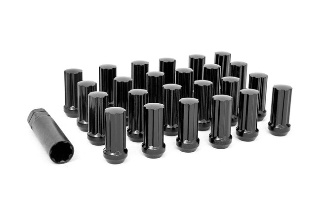 Rough Country M14x2.0 Wheel Installation Kit w/Lug Nuts and Socket Key Black 24-Count