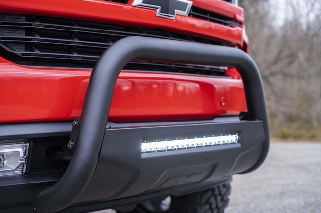 Rough Country 19-20 Silverado/Sierra 1500 Bull Bar w/LED Light Bar Black