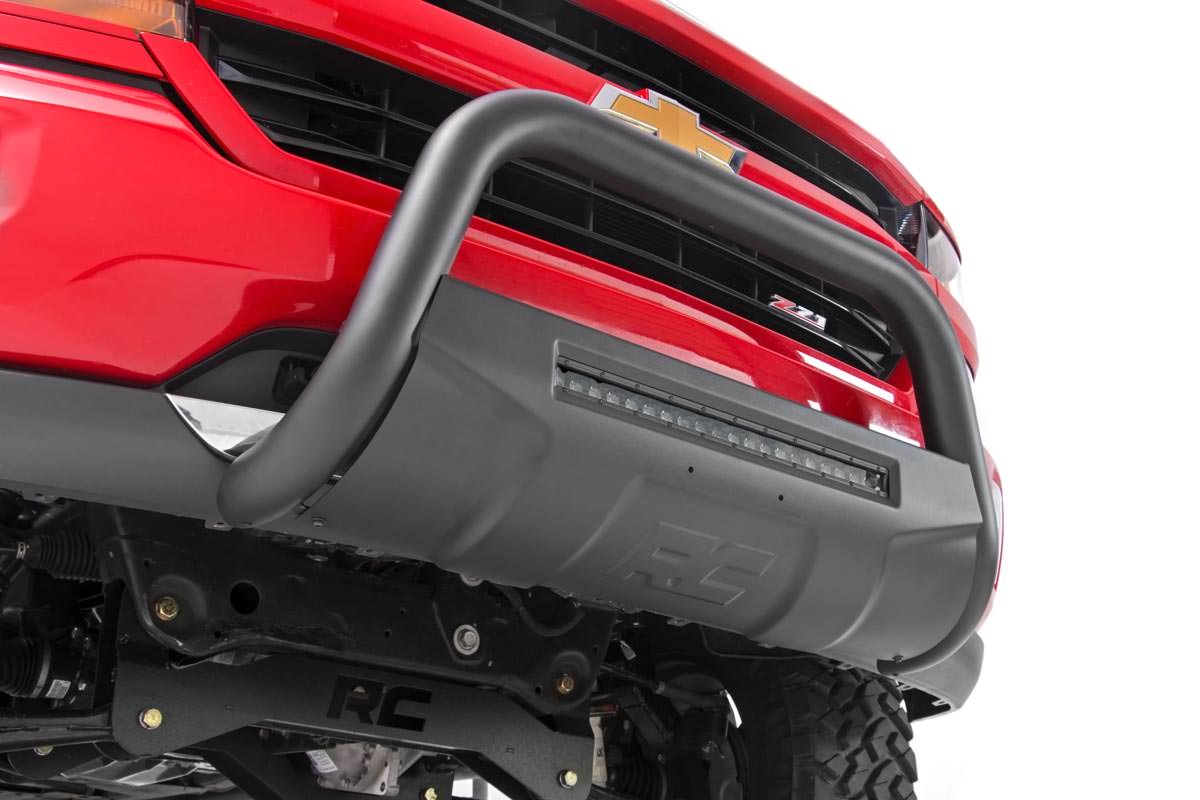 Rough Country 15-20 Colorado/Canyon Bull Bar w/LED Light Bar Black