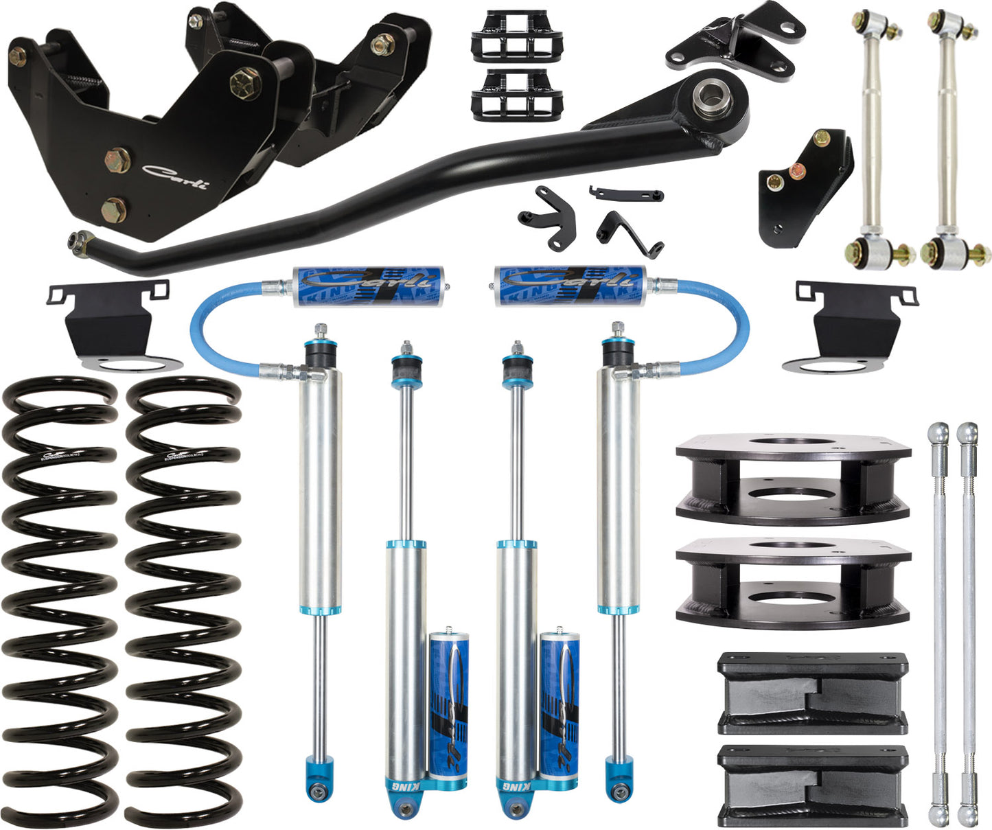 CARLI 2014-2023 Ram 2500 4x4 Diesel With OE Rear Air Ride 3.25" Pintop Lift Kit