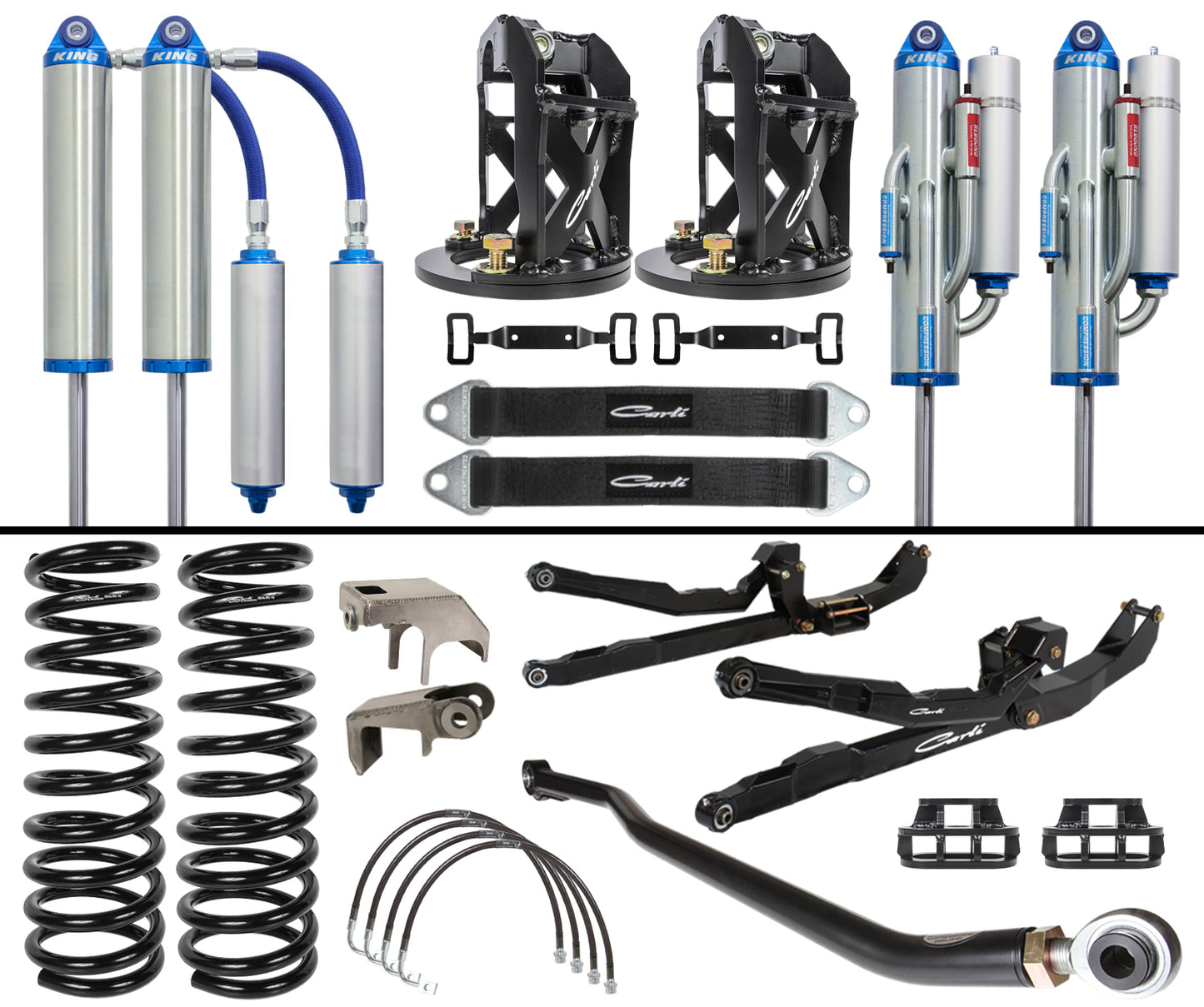 CARLI 2010-2013 Ram 2500 3500 4x4 Diesel 3" Unchained Long Arm System