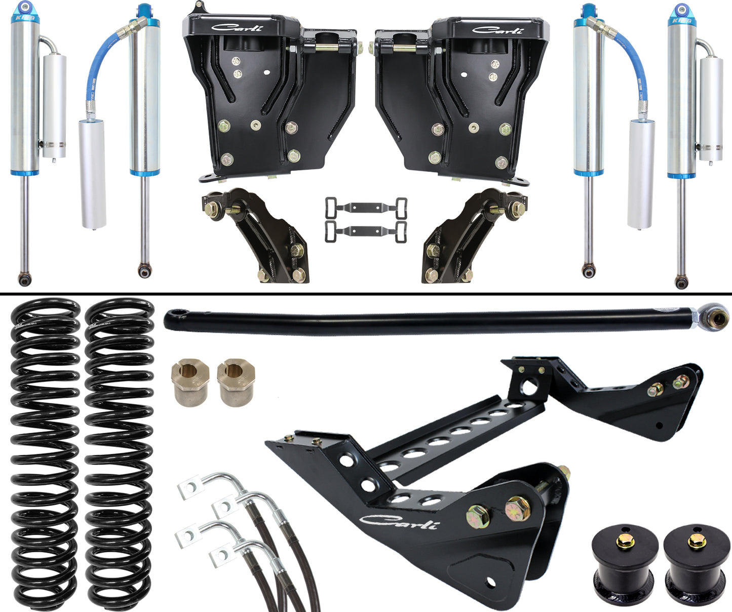 CARLI 2008-2010 Ford F-250 F-350 Super Duty 4x4 Diesel 4.5" Dominator System