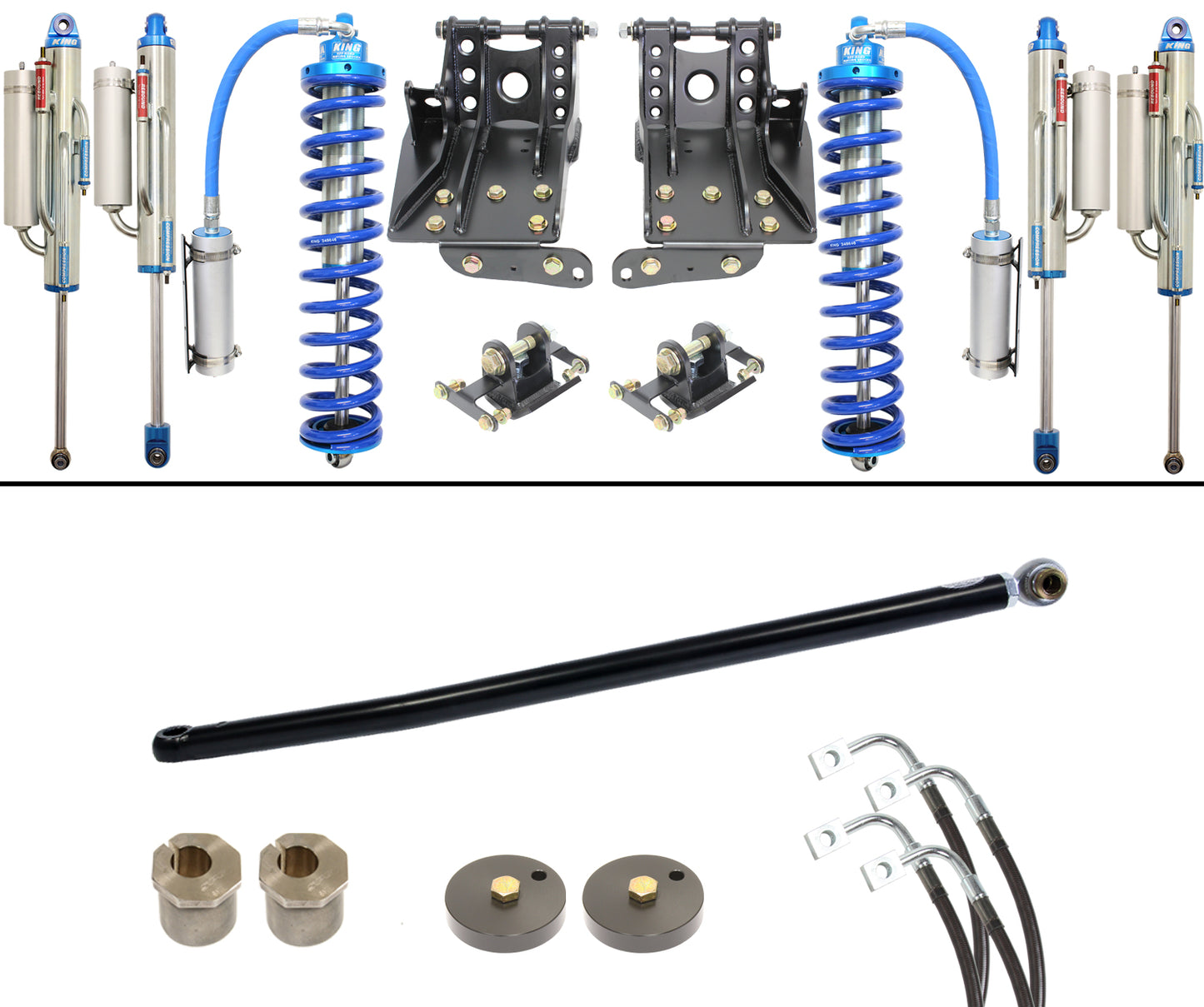 CARLI 2005-2007 Ford F-250 F-350 Super Duty 4x4 Diesel 2.5" Coilover Bypass System