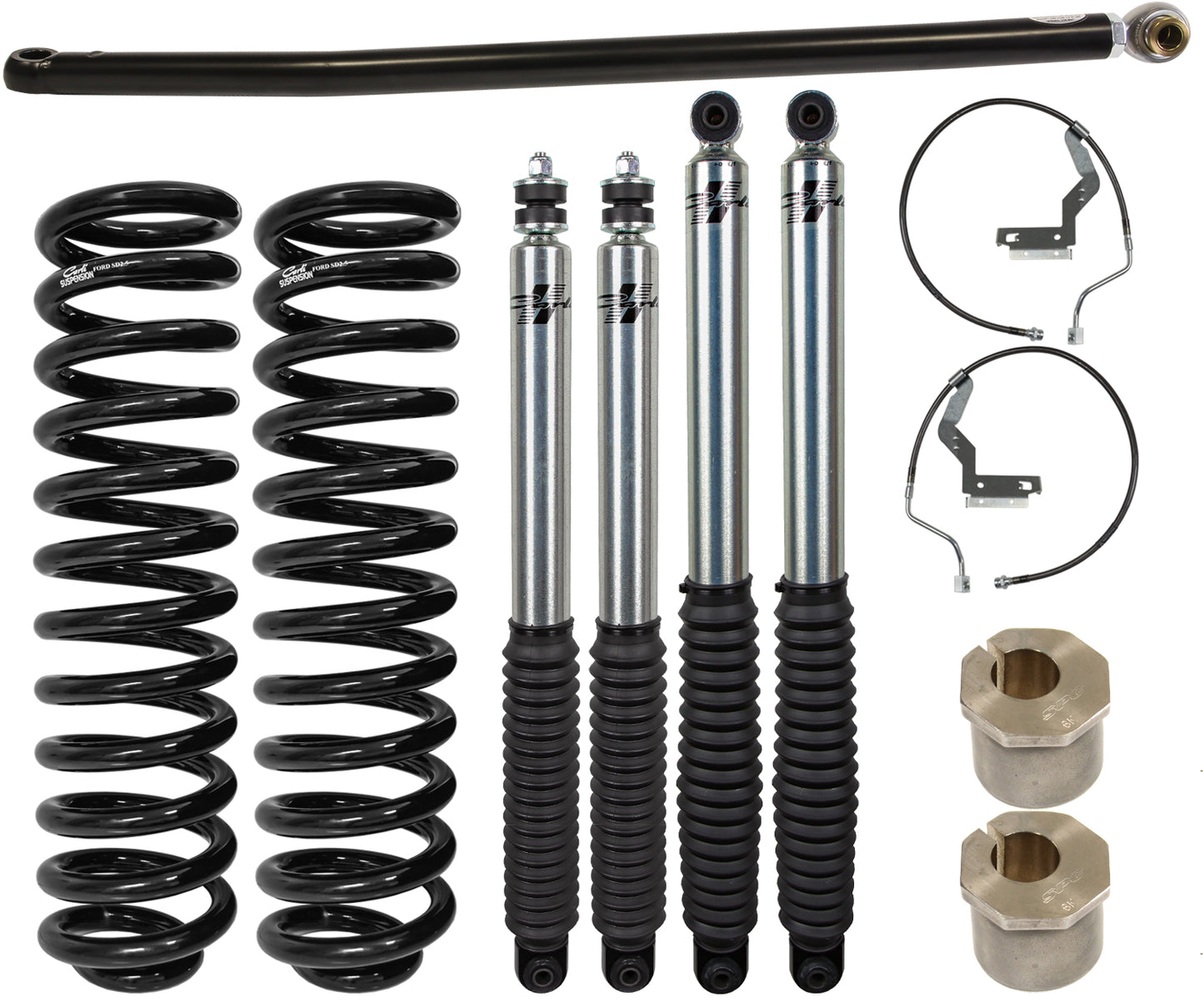 CARLI 2011-2016 Ford F-250 F-350 Super Duty 4x4 GAS 2.5" Commuter Level kit