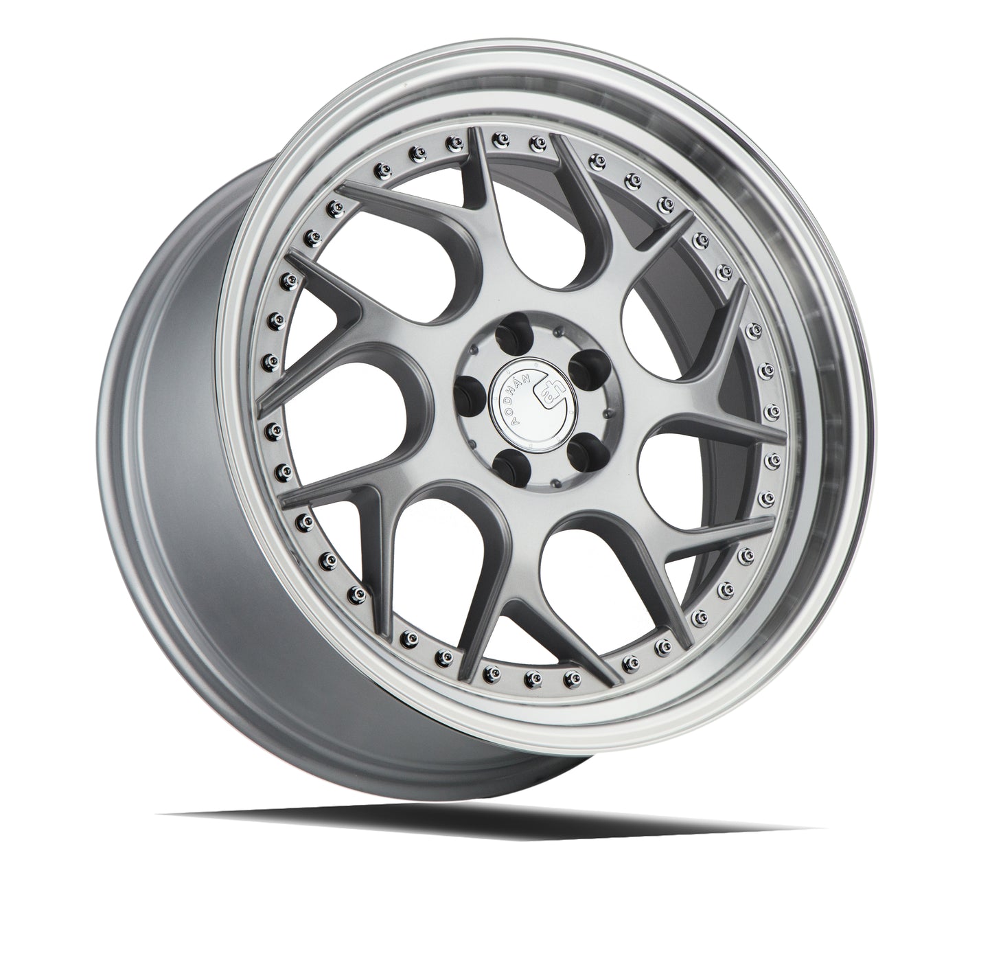 Aodhan Wheels DS01 Silver w/Machined Lip 18x8.5 5x100 | +35 | 73.1