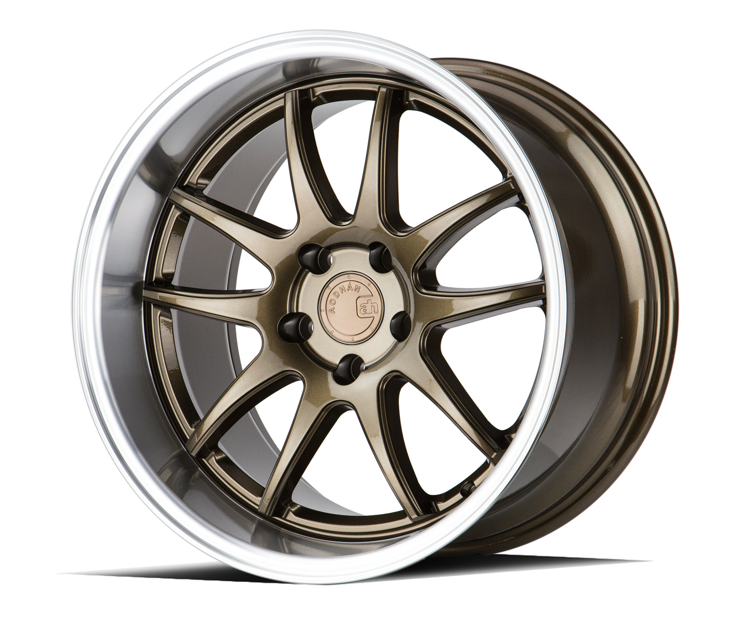 Aodhan Wheels DS02 Bronze w/Machined Lip 18x10.5 5x114.3 | +22 | 73.1