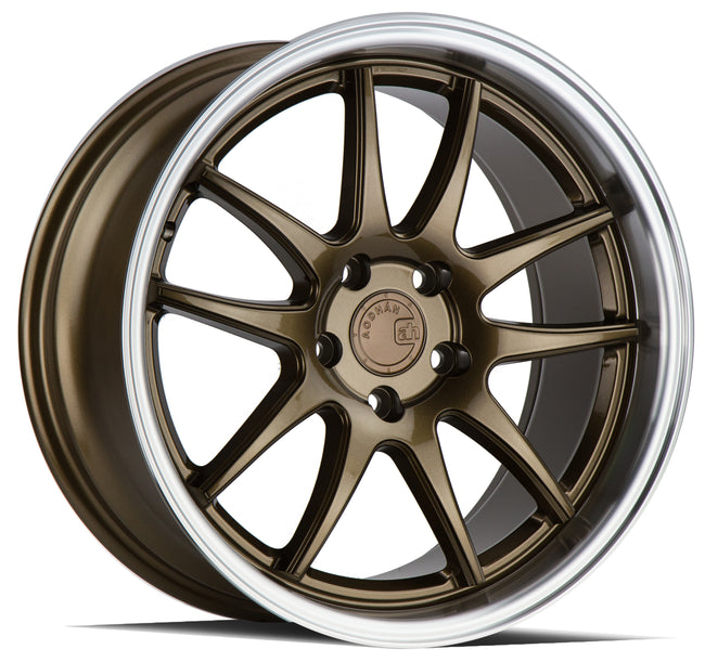Aodhan Wheels DS02 Bronze w/Machined Lip 18x8.5 5X100 | +35 | 73.1