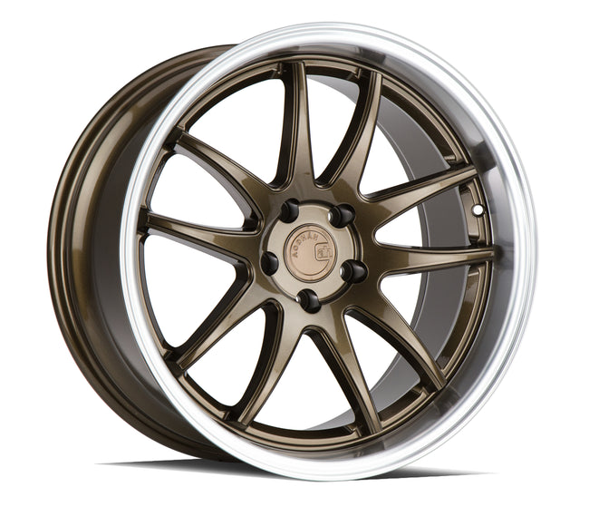 Aodhan Wheels DS02 Bronze w/Machined Lip 19x9.5 5x114.3 | +15 | 73.1