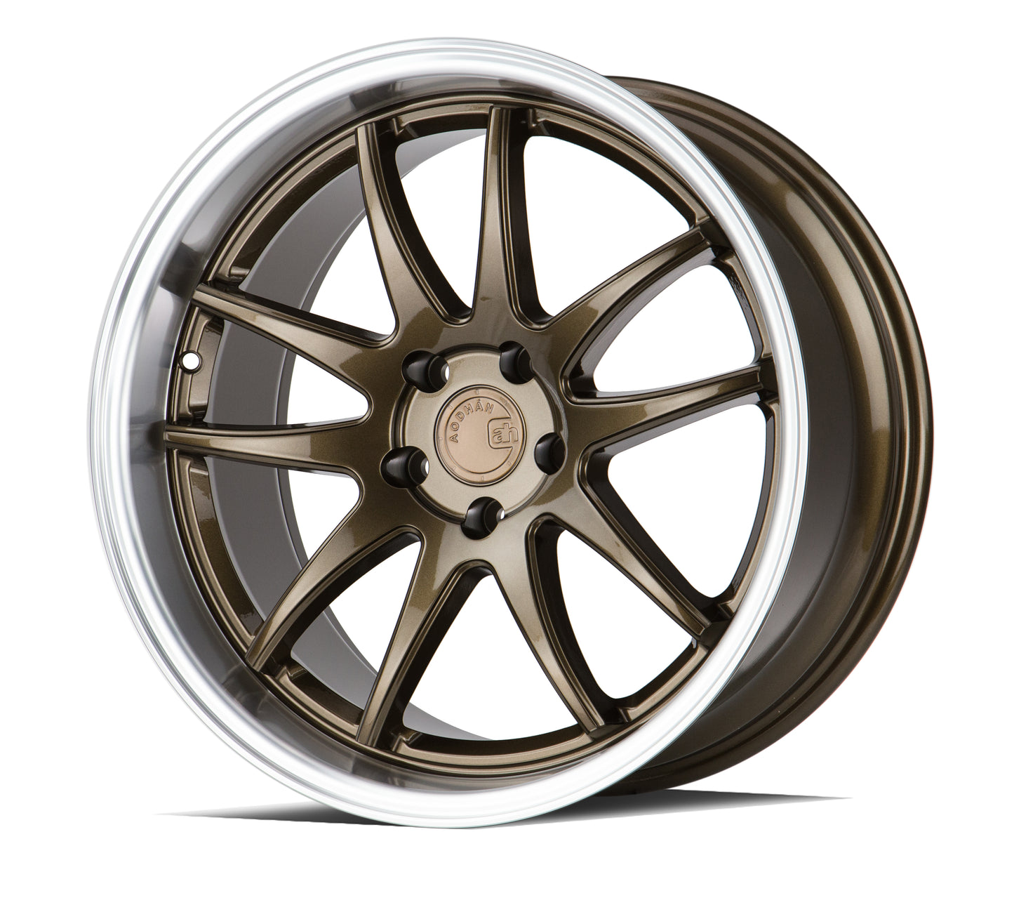 Aodhan Wheels DS02 Bronze w/Machined Lip 19x9.5 5x114.3 | +30 | 73.1