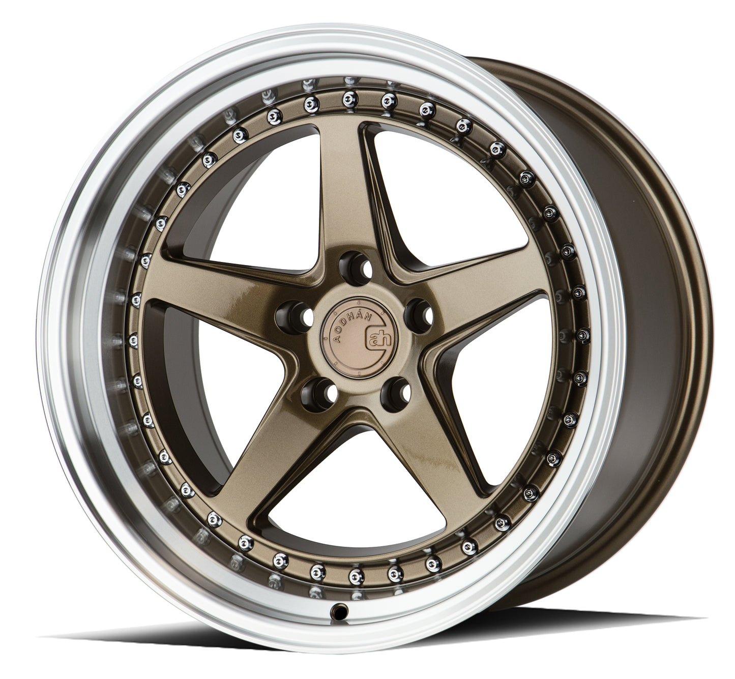 Aodhan Wheels DS05 Bronze w/Machined Lip 18x10.5 5x114.3 | +22 | 73.1
