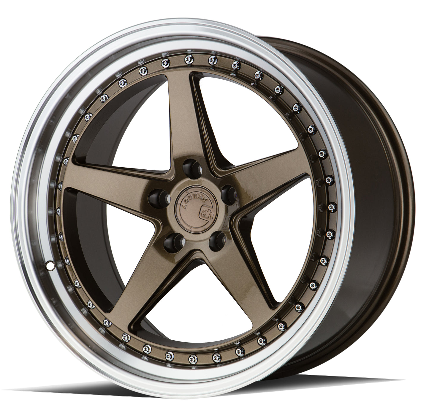 Aodhan Wheels DS05 Bronze w/Machined Lip 18x9.5 5x114.3 | +22 | 73.1