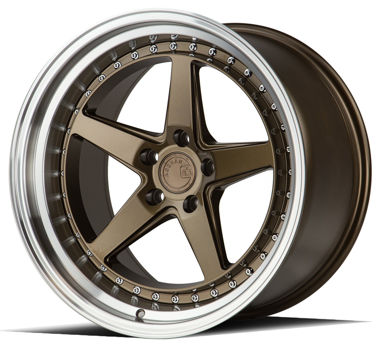 Aodhan Wheels DS05 Bronze w/Machined Lip 19x11 5x114.3 | +22 | 73.1