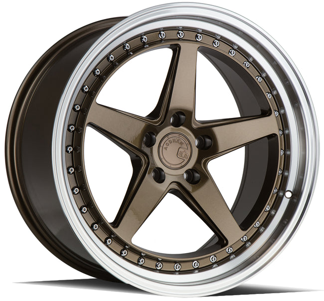 Aodhan Wheels DS05 Bronze w/Machined Lip 19x9.5 5x114.3 | +15 | 73.1