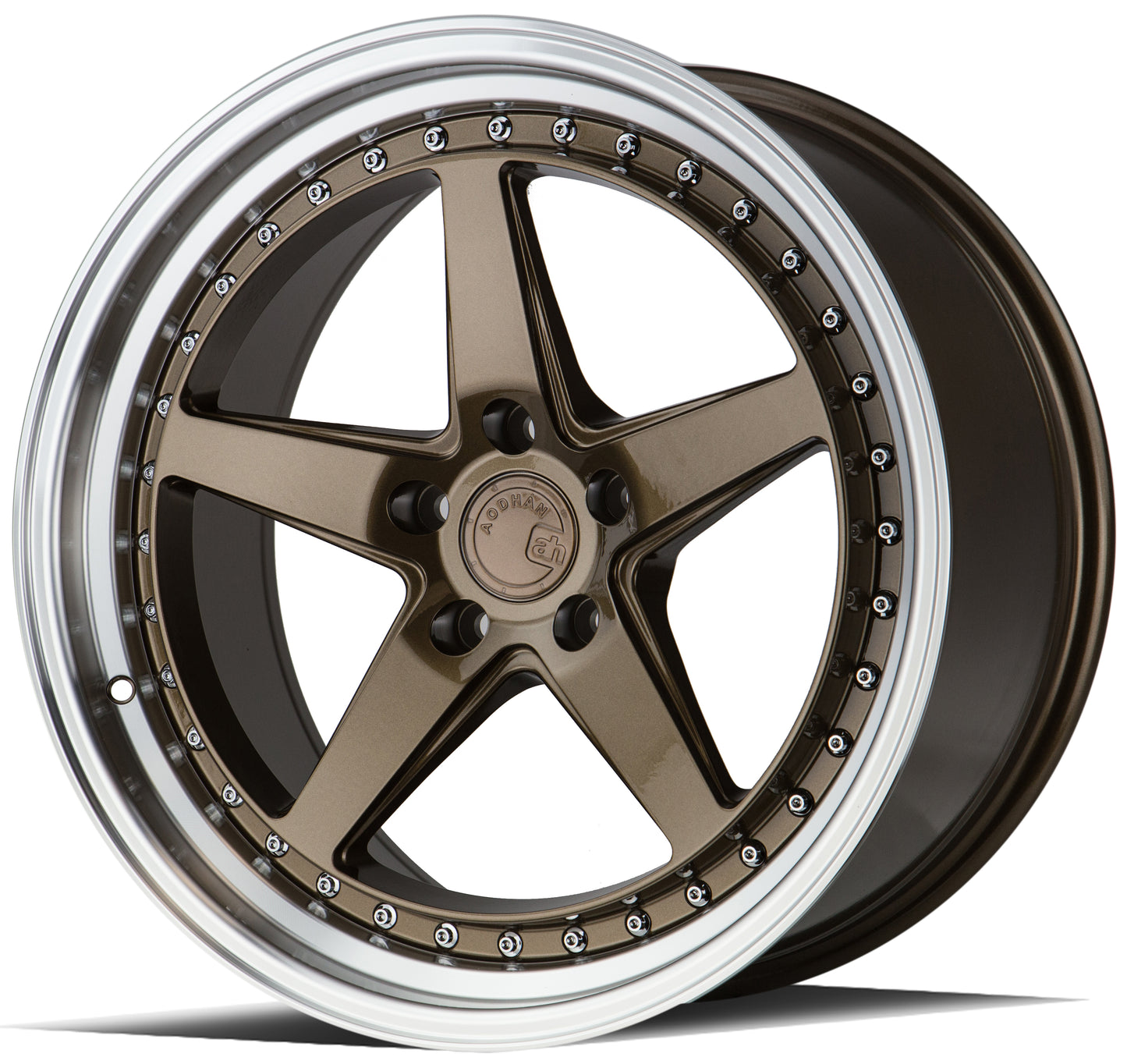 Aodhan Wheels DS05 Bronze w/Machined Lip 19x9.5 5x114.3 | +22 | 73.1