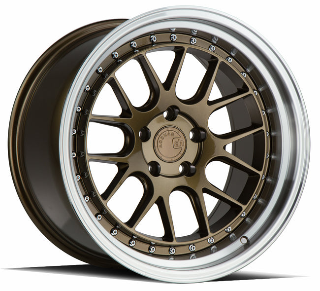 Aodhan Wheels DS06 Bronze w/Machined Lip 18x10.5 5x114.3 | +22 | 73.1