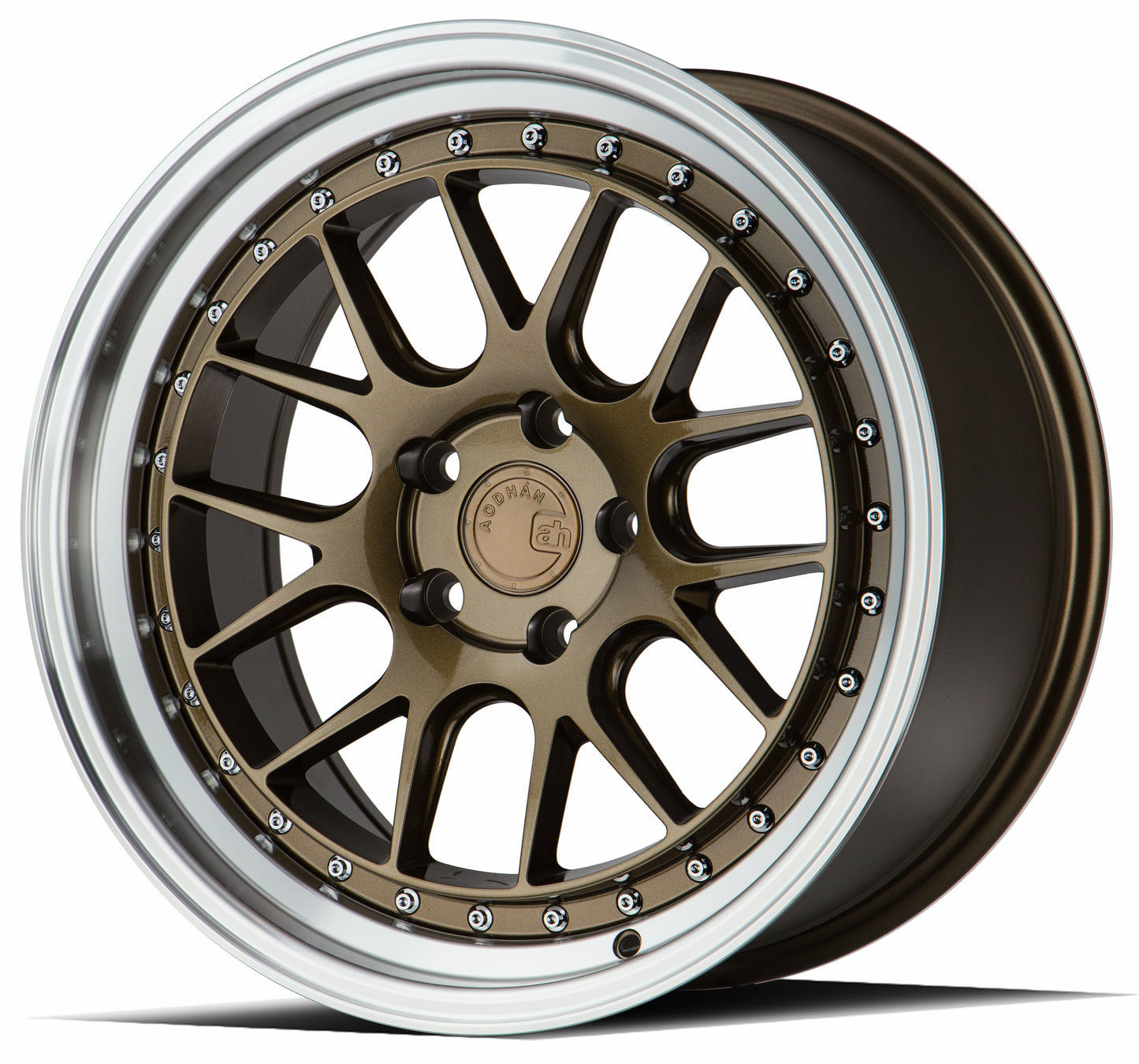 Aodhan Wheels DS06 Bronze w/Machined Lip 18x9.5 5x100 | +35 | 73.1