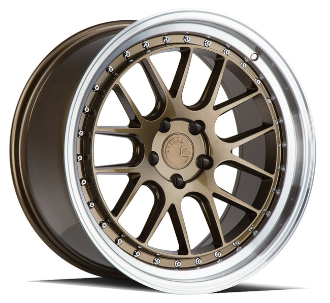 Aodhan Wheels DS06 Bronze w/Machined Lip 19x9.5 5x114.3 | +22 | 73.1
