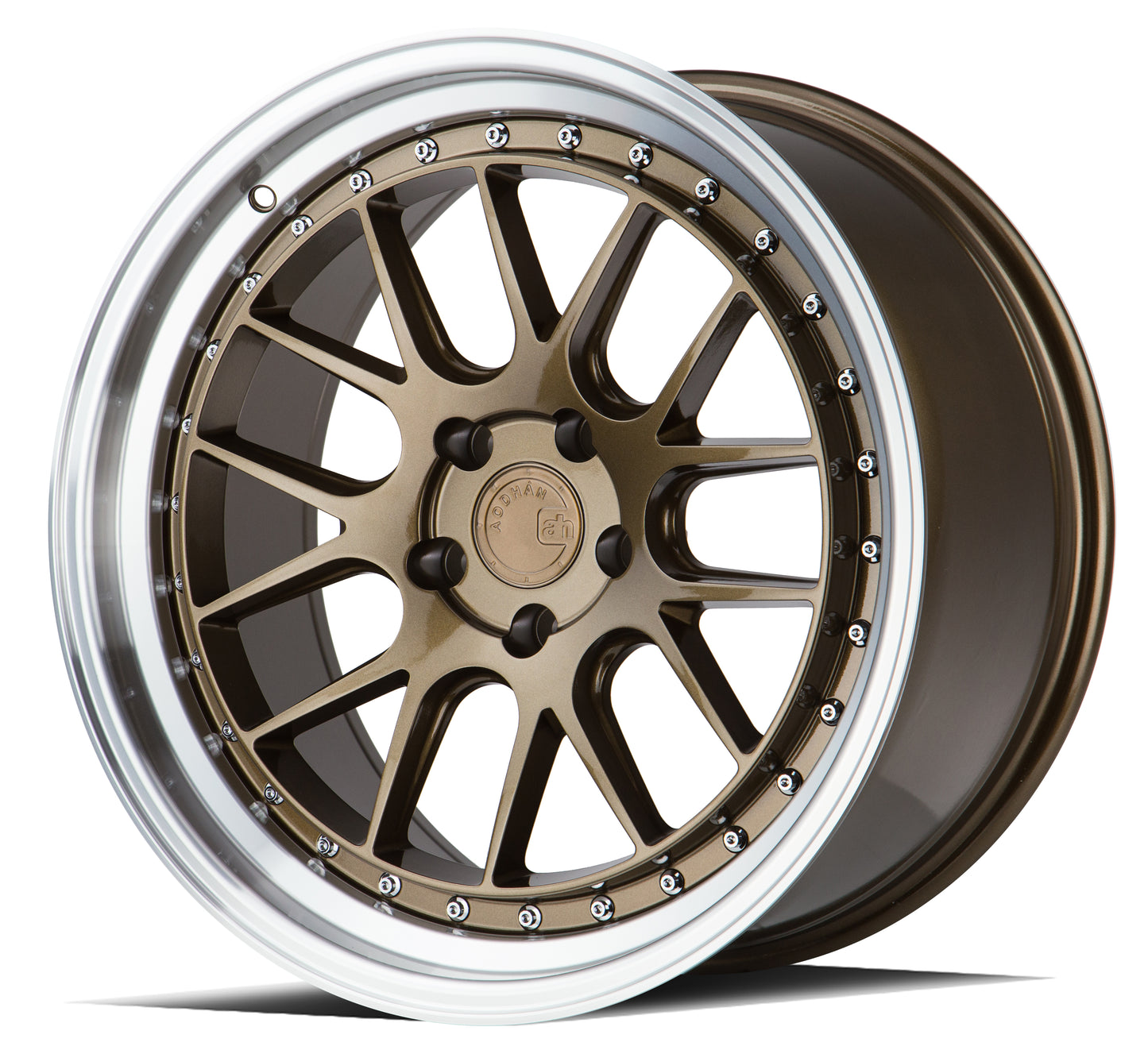 Aodhan Wheels DS06 Bronze w/Machined Lip 19x9.5 5x114.3 | +22 | 73.1
