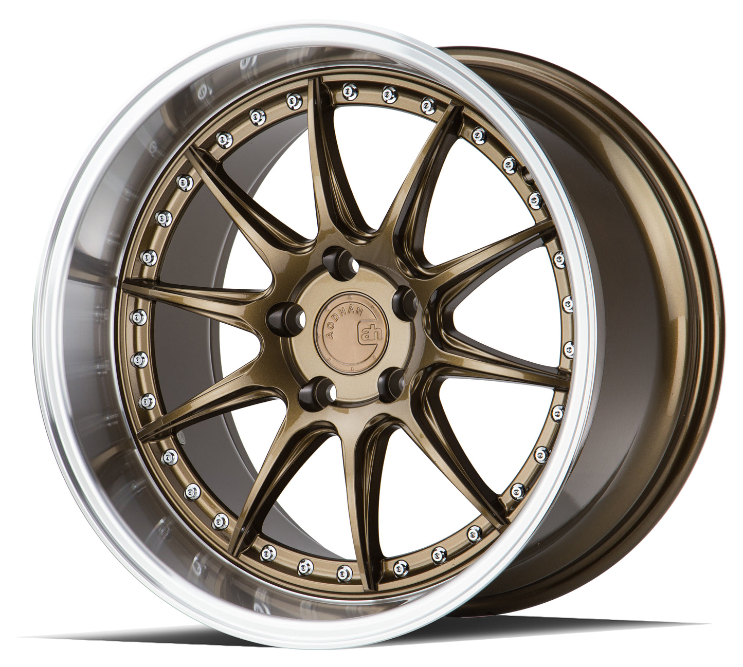 Aodhan Wheels DS07 Bronze w/Machined Lip 18x10.5 5x114.3 | +15 | 73.1