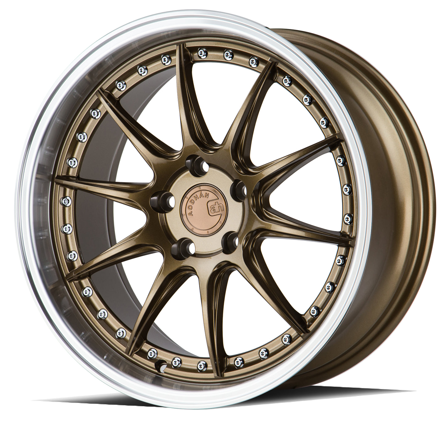 Aodhan Wheels DS07 Bronze w/Machined Lip 18x8.5 5x114.3 | +35 | 73.1