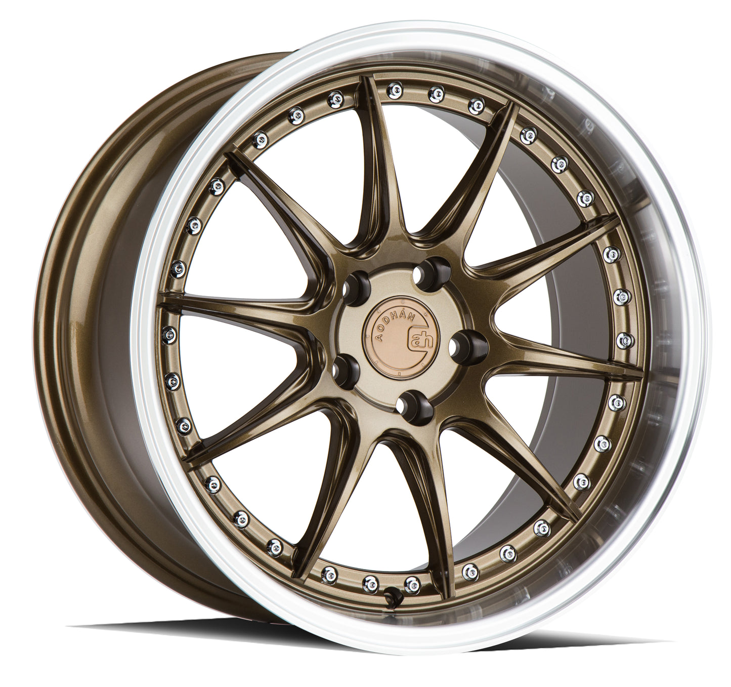 Aodhan Wheels DS07 Bronze w/Machined Lip 18x9.5 5x100 | +35 | 73.1