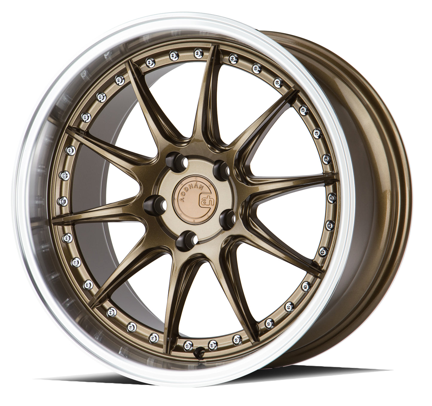 Aodhan Wheels DS07 Bronze w/Machined Lip 18x9.5 5x114.3 | +15 | 73.1