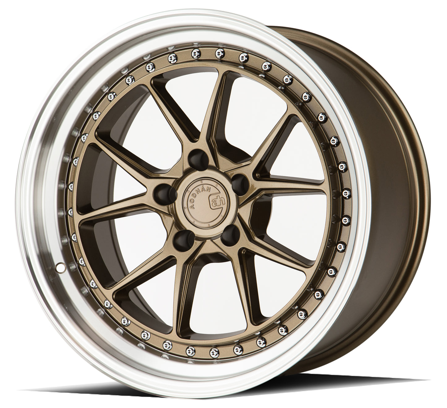 Aodhan Wheels DS08 Bronze w/Machined Lip 18x8.5 5x114.3 | +35 | 73.1