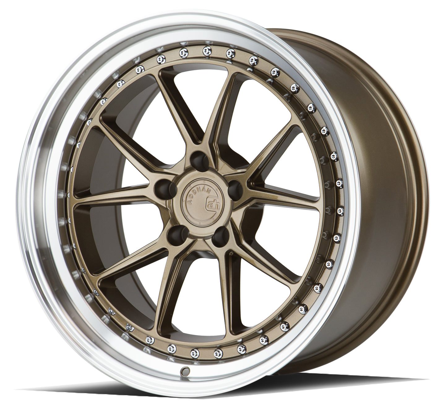 Aodhan Wheels DS08 Bronze w/Machined Lip 19x11 5X114.3 | +15 | 73.1