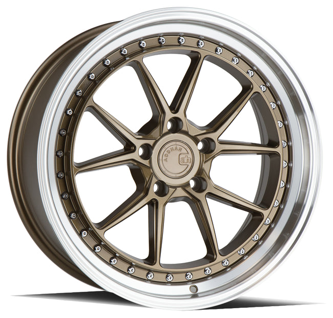 Aodhan Wheels DS08 Bronze w/Machined Lip 19x8.5 5X120 | +35 | 72.6
