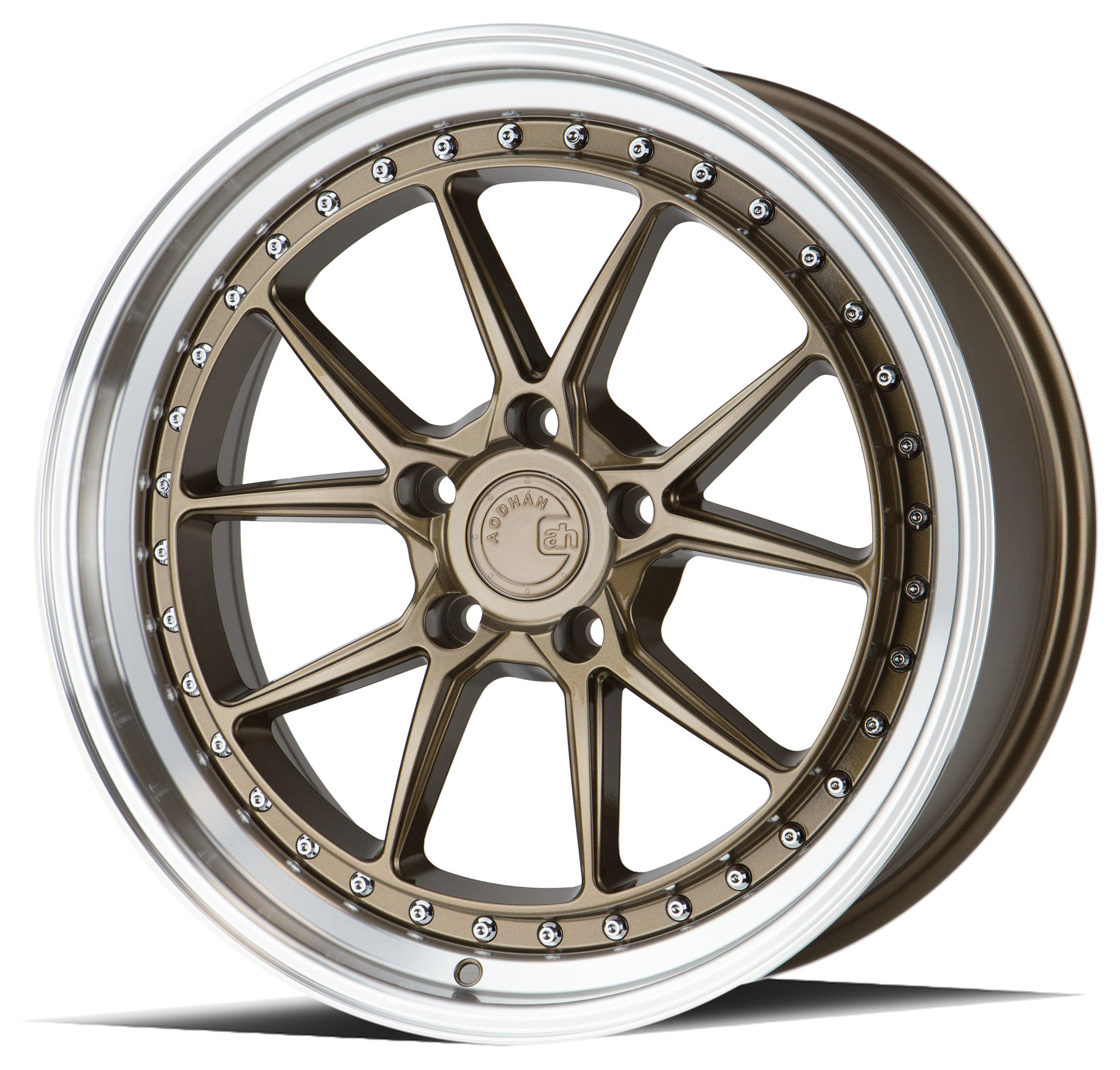 Aodhan Wheels DS08 Bronze w/Machined Lip 19x8.5 5x114.3 | +35 | 73.1