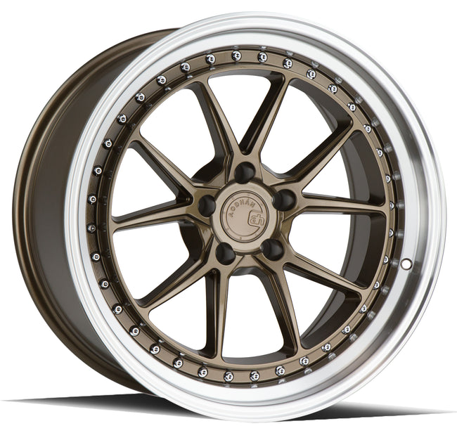Aodhan Wheels DS08 Bronze w/Machined Lip 19x9.5 5X114.3 | +15 | 73.1