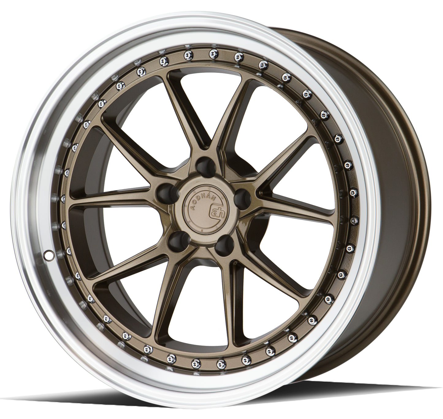Aodhan Wheels DS08 Bronze w/Machined Lip 19x9.5 5X114.3 | +22 | 73.1