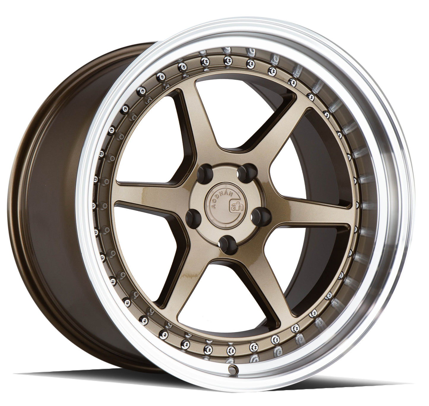Aodhan Wheels DS09 Bronze w/Machined Lip 18x10.5 5x114.3 | +15 | 73.1