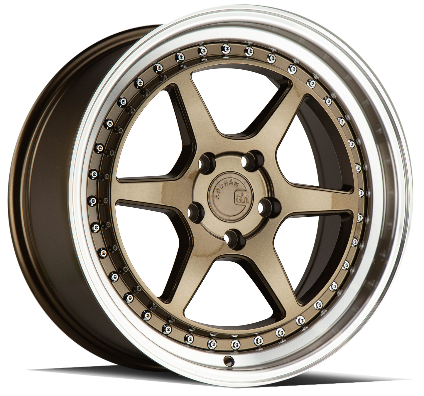 Aodhan Wheels DS09 Bronze w/Machined Lip 19x8.5 5x114.3 | +35 | 73.1