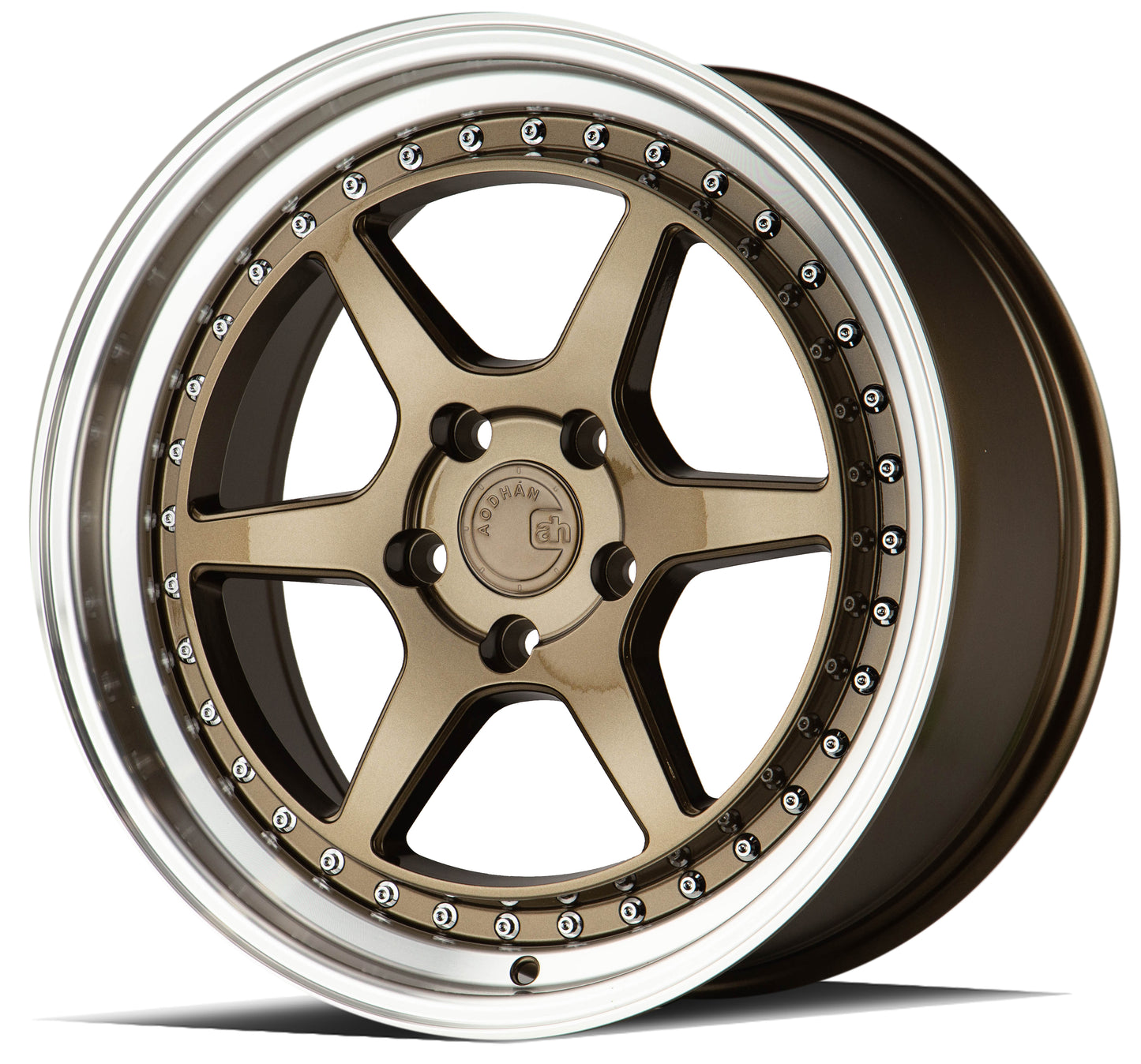 Aodhan Wheels DS09 Bronze w/Machined Lip 19x8.5 5x114.3 | +35 | 73.1
