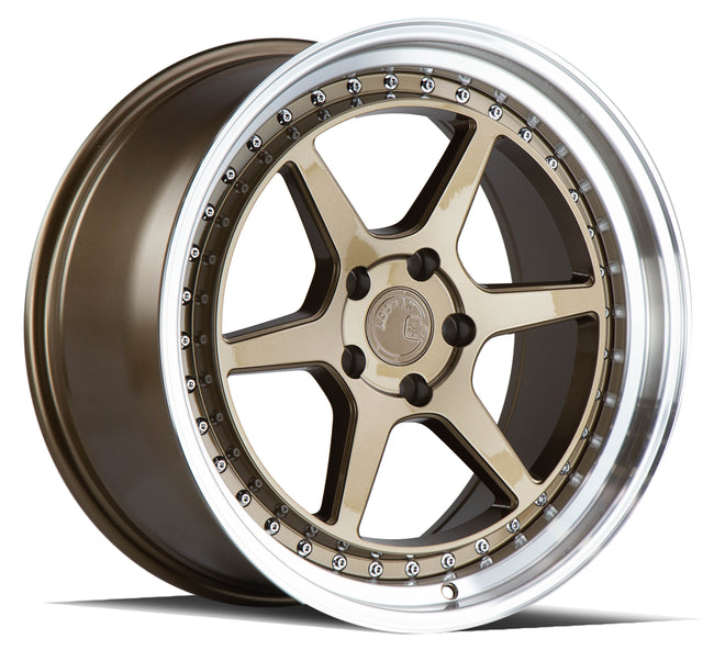 Aodhan Wheels DS09 Bronze w/Machined Lip 19x9.5 5X114.3 | +30 | 73.1