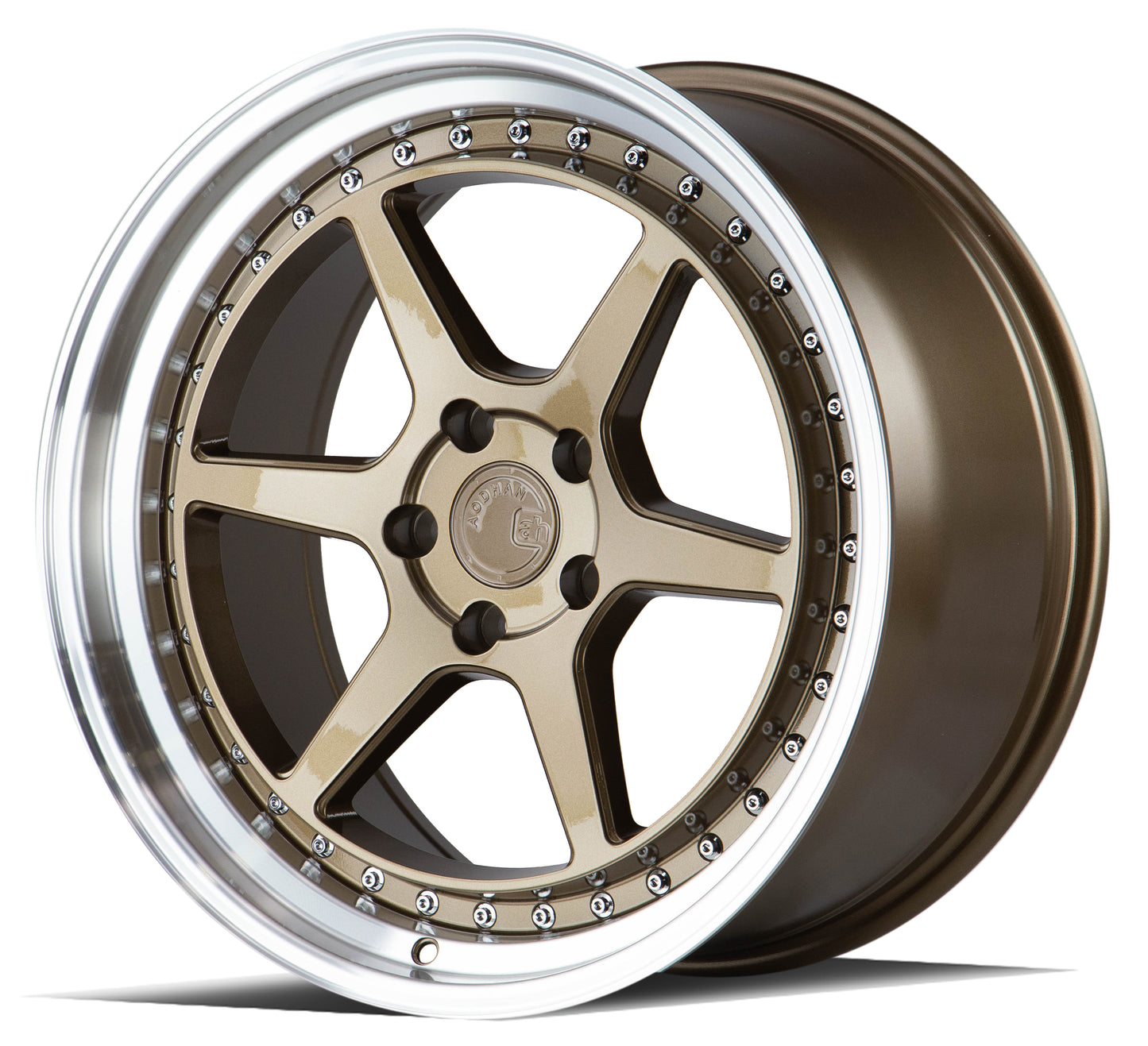 Aodhan Wheels DS09 Bronze w/Machined Lip 19x9.5 5x114.3 | +22 | 73.1