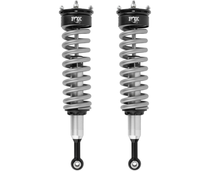 Pair Of Front Fox 09-13 Ford F-150 4WD 2.0 Performance Series 5.425in. IFP Coilover Shocks (Alum) / 0-2in Lift