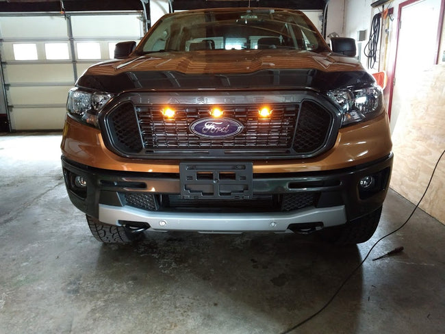 Custom Auto Works 2019-2023 Ford Ranger XL and XLT Raptor Style Grill Light