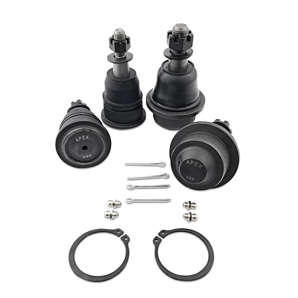 Apex Chassis Chevy/GMC Extreme Duty Ball Joint Kit Fits 01-06 Silverado/Sierra 1500 HD/2500 02-06 Avalanche 2500