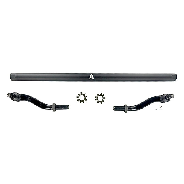 Apex Chassis Jeep JL / JT 2.5 Ton Extreme Duty Tie Rod Assembly in Black Aluminum Fits 18-22 Jeep Wrangler 19-21 Gladiator Fits a Dana 30 axle